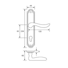 Muatkan imej ke dalam penonton Galeri, EX-LOC Lever Handle On Plate LH7502
