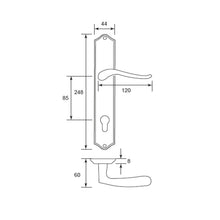 Muatkan imej ke dalam penonton Galeri, EX-LOC Lever Handle On Plate LH7503
