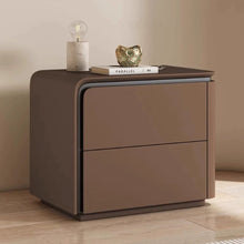 Load image into Gallery viewer, Rangel Side Curve Wood Bedside Table

