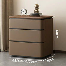 Load image into Gallery viewer, Wolfe 3 Tier Storage Wooden Top Bedside Table
