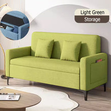 Load image into Gallery viewer, Marino Storage Fabric Sofa with Side Pocket and Pillow
