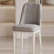 将图片加载到图库查看器，Levine Cushion PU Leather Cream Leg Dining Chair
