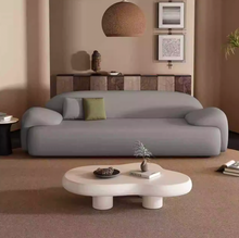 将图片加载到图库查看器，Silas Pet Friendly Leather Trendy Cloud Sofa
