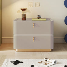 Load image into Gallery viewer, Nolan Saddle Leather Modern Wood Nightstand
