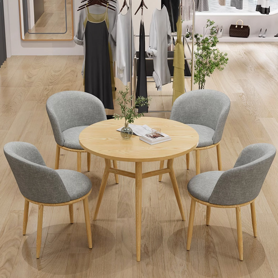 Stanley Wood Table With Chair Lounge Furniture Set