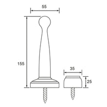 Muatkan imej ke dalam penonton Galeri, DUFIX Stainless Steel Magnetic Door Holder MDH 155

