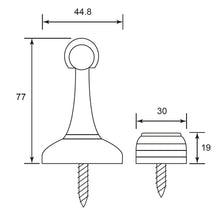 Load image into Gallery viewer, DUFIX Zinc Alloy Magnetic Door Holder MDH 75
