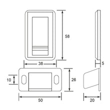 Load image into Gallery viewer, DUFIX Stainless Steel Magnetic Door Stopper / Holder MDH77
