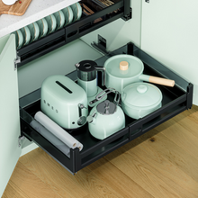 将图片加载到图库查看器，MIRAI Four Side Basket With Undermount Soft Closing Slide - Dark Grey
