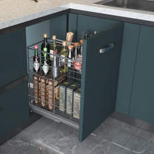 将图片加载到图库查看器，MIRAI Multi Function Basket With Undermount Soft Closing Slide - Dark Grey

