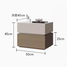 将图片加载到图库查看器，Knox Designer Dual Color Wood Bedside Table
