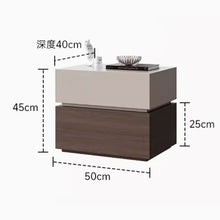 将图片加载到图库查看器，Knox Designer Dual Color Wood Bedside Table
