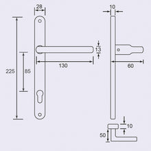 Load image into Gallery viewer, DUFIX Stainless Steel Narrow Lever Handle SUS 304 NR 34
