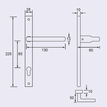 Load image into Gallery viewer, DUFIX Stainless Steel Narrow Lever Handle SUS 304 NR 36
