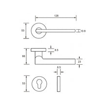 Muatkan imej ke dalam penonton Galeri, NOVOSOM Designer Lever Handle Neptune Series NVS-A2801R-NEP
