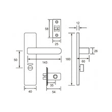 Muatkan imej ke dalam penonton Galeri, NOVOSOM Designer Lever Handle Privacy Indicator Lever Lock NVS-AI108
