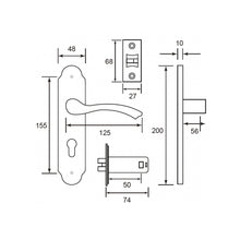 Muatkan imej ke dalam penonton Galeri, NOVOSOM Stainless Steel Lever Handle On Plate B Series NVS-B514-SS
