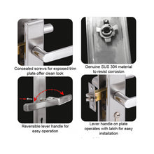 Muatkan imej ke dalam penonton Galeri, NOVOSOM Stainless Steel Lever Handle On Plate B Series NVS-B310-MB
