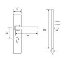 Muatkan imej ke dalam penonton Galeri, NOVOSOM Designer Lever Handle Mackay Series NVS158-MAC
