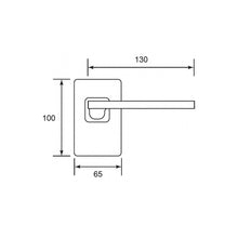 Muatkan imej ke dalam penonton Galeri, NOVOSOM Designer Lever Handle Gold Coast Privacy Series NVS168-GOL
