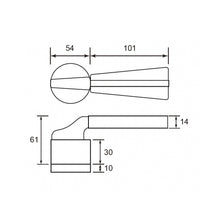 Muatkan imej ke dalam penonton Galeri, NOVOSOM Designer Lever Handle Augusta Series NVS288-AUG-BK
