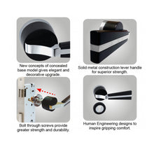 Muatkan imej ke dalam penonton Galeri, NOVOSOM Designer Lever Handle Augusta Series NVS288-AUG-BK
