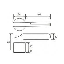 Muatkan imej ke dalam penonton Galeri, NOVOSOM Designer Lever Handle Bunbury Series NVS288-BUN-BK
