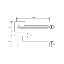 Muatkan imej ke dalam penonton Galeri, NOVOSOM Ultra Slim 5 Lever Handle Aukland Series NVS318S-AUCK
