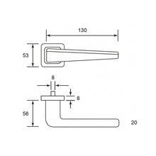 Muatkan imej ke dalam penonton Galeri, NOVOSOM Designer Lever Handle Perth Series NVS388-PER
