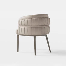 Load image into Gallery viewer, Albie Designer Cotton Mid Back PU Dining Chair
