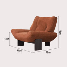 Load image into Gallery viewer, Prisca Low Seat Library Lounge Lamb Wool Chair
