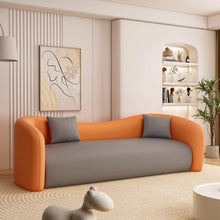 Load image into Gallery viewer, Boone Designer Curve Pet Friendly Leather Sofa
