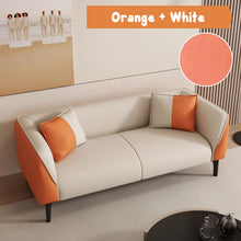 Load image into Gallery viewer, Lloyd Low Back Rest Side Tone Pet Friendly Leather Sofa
