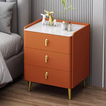 将图片加载到图库查看器，Lawrence Gold 3 Drawers Bedside Table
