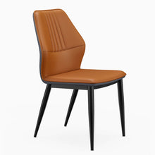 将图片加载到图库查看器，Fields Line Back Rest PU Leather Dining Chair
