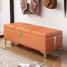 Muatkan imej ke dalam penonton Galeri, Poppy Gold Lining Storage Bench
