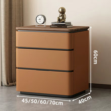 Load image into Gallery viewer, Wolfe 3 Tier Storage Wooden Top Bedside Table
