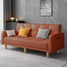 Load image into Gallery viewer, Filipo Checkecked Fabric Sofa With Side Pocket With Pillow
