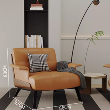 Load image into Gallery viewer, Areli Italian Single Sofa Leisure Ottoman Chair

