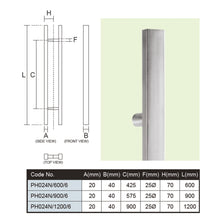 Muatkan imej ke dalam penonton Galeri, ES'TECH Stainless Steel Pull Handle SUS304 PH024N
