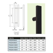 Muatkan imej ke dalam penonton Galeri, ES'TECH Stainless Steel Pull Handle SUS304 PH24N Black
