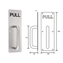 将图片加载到图库查看器，DUFIX Stainless Steel Push / Pull Plate PSP1030
