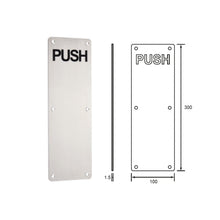 将图片加载到图库查看器，DUFIX Stainless Steel Push / Pull Plate PSP1030
