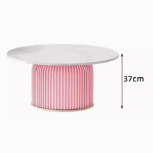 将图片加载到图库查看器，Gibson Pleated Round Coffee Table
