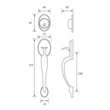 将图片加载到图库查看器，SCHLAGE F SERIES Handleset / Gripset - Plymouth
