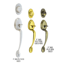 将图片加载到图库查看器，SCHLAGE F SERIES Handleset / Gripset - Plymouth
