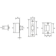 Load image into Gallery viewer, DUFIX Stainless Steel Roller Catch RC2388
