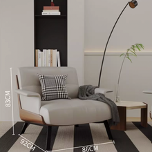 Load image into Gallery viewer, Areli Italian Single Sofa Leisure Ottoman Chair
