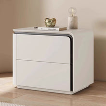 Load image into Gallery viewer, Rangel Side Curve Wood Bedside Table

