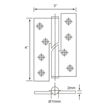 将图片加载到图库查看器，E-SWING Stainless Steel Rising Hinges RH2043
